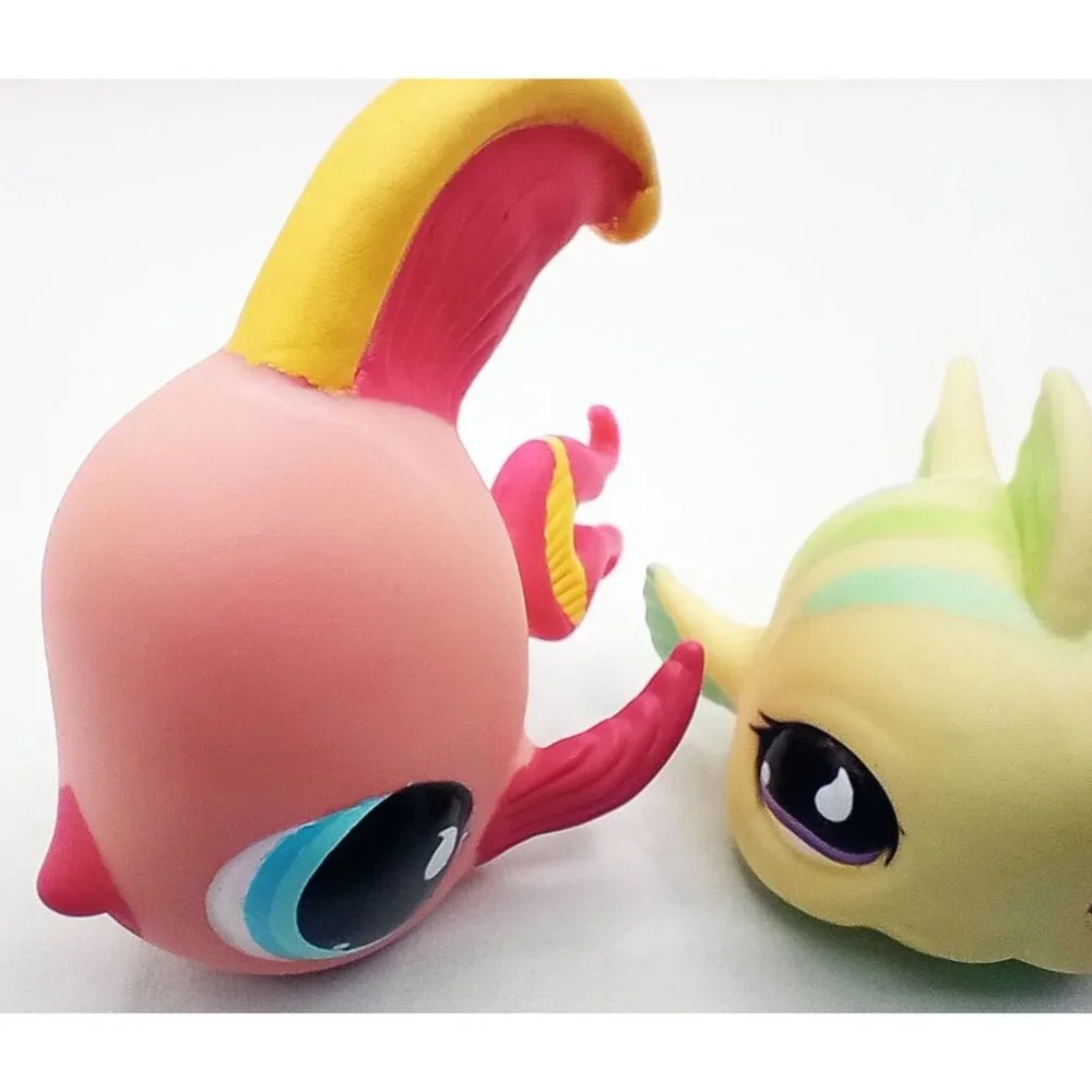 Littlest Pet Shop Aquatic Animal Figures Fish Hermit Crab Lot Of 3 643 928 1213 - Picture 3 of 12